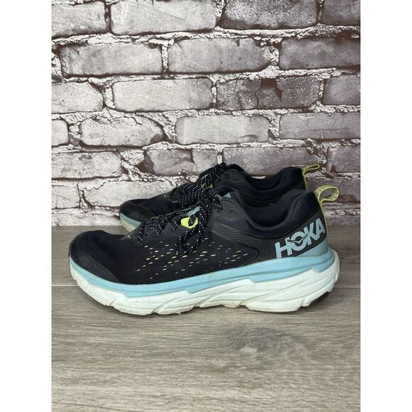 Hoka Challenger ATR 6 Navy Blue Gym Lace Up Running Shoes Women 10B US/42 2/3EU - Picture 1 of 16